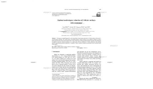 Optimal multi-degree reduction of C-Bézier surfaces with constraints*